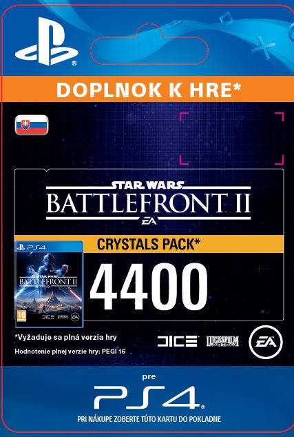 ESD SK PS4 - STAR WARS™ Battlefront™ II: 4400 Crystals (Av. 14.11.2017)