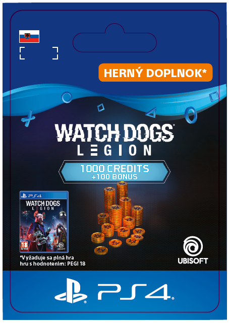ESD SK PS4 - WATCH DOGS: LEGION 1100 WD CREDITS PACK