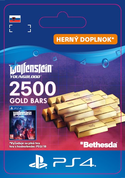 ESD SK PS4 - Wolfenstein: Youngblood - 2500 Gold Bars