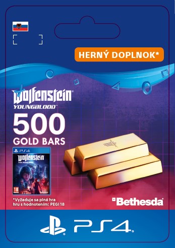 ESD SK PS4 - Wolfenstein: Youngblood - 500 Gold Bars
