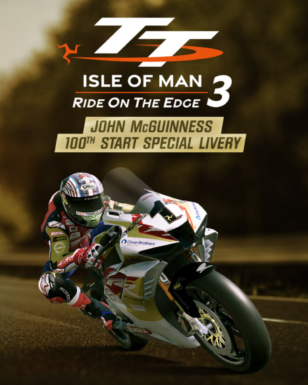 ESD TT Isle Of Man 3 John McGuinness 100th Start S