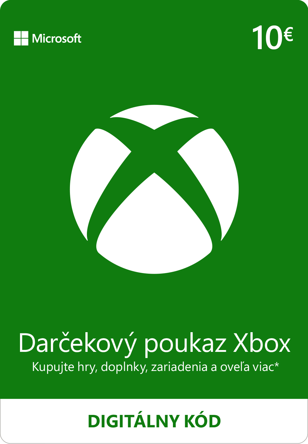 ESD XBOX - Dárková karta Xbox 10 EUR