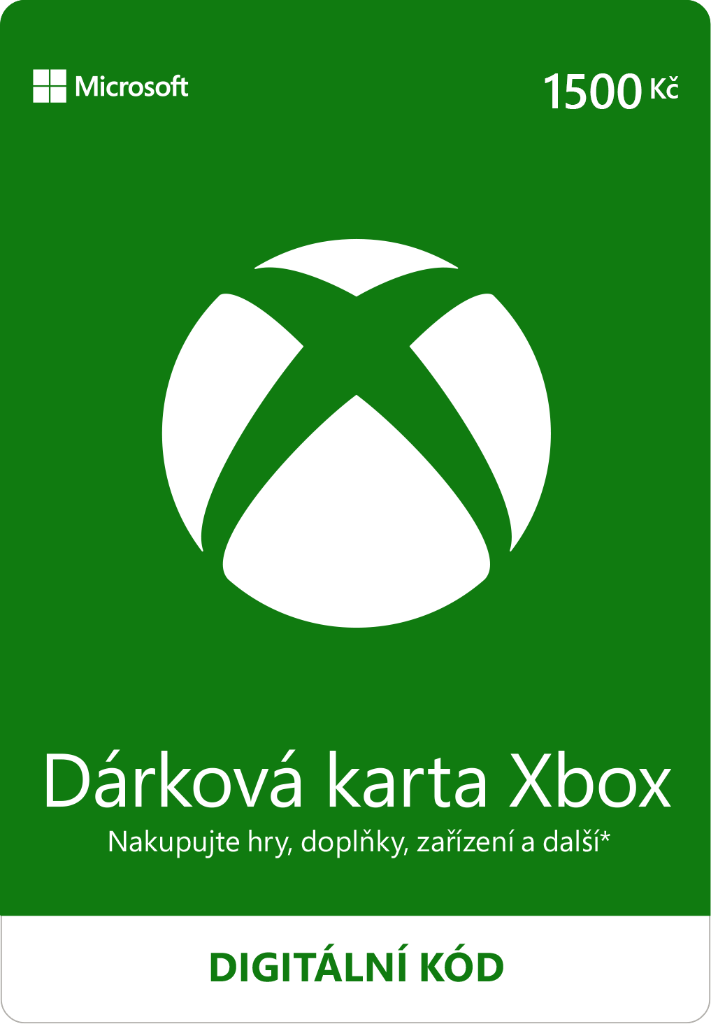 ESD XBOX - Dárková karta Xbox 1500 Kč