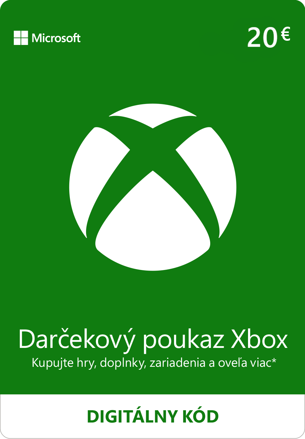 ESD XBOX - Dárková karta Xbox 20 EUR