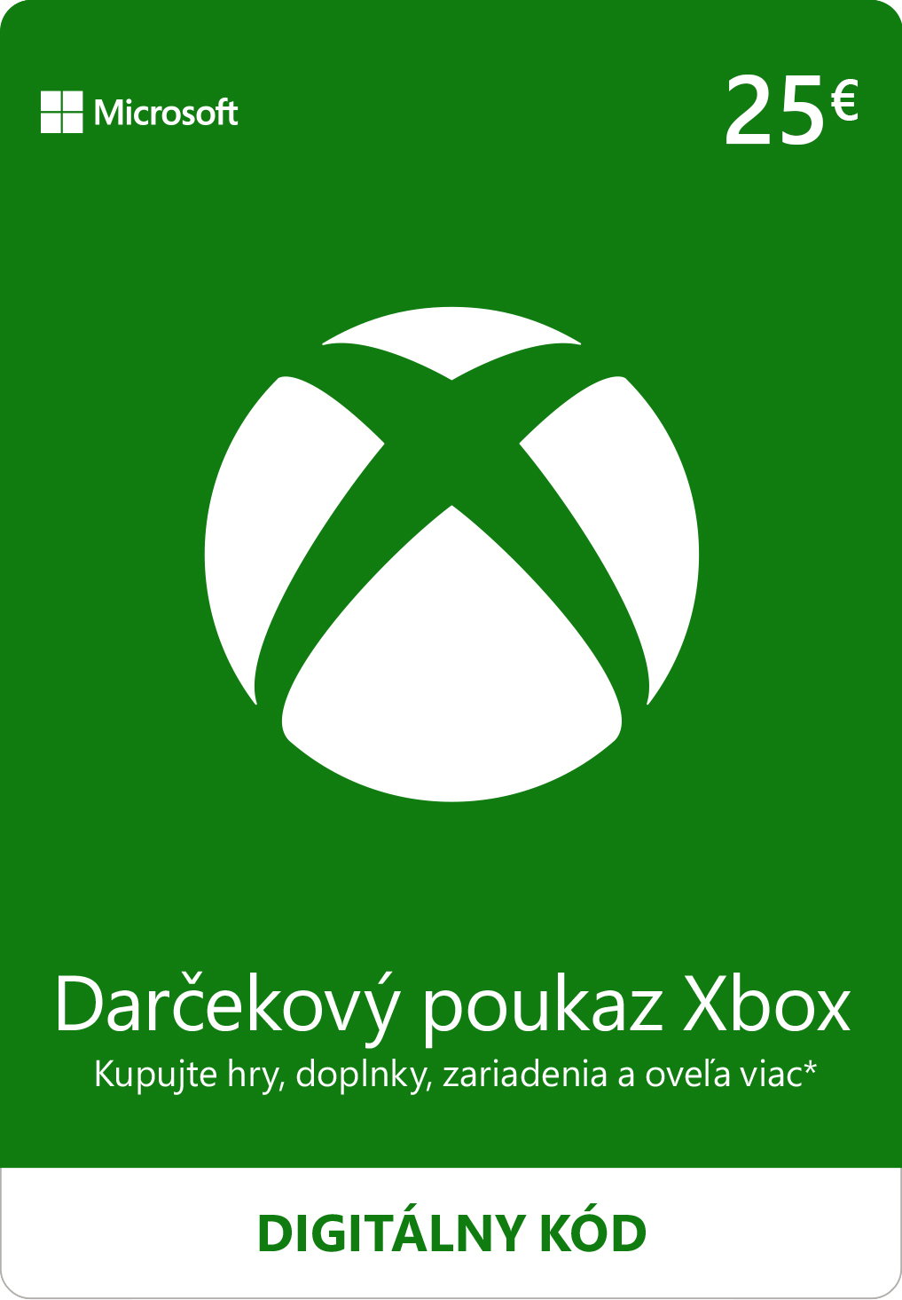 ESD XBOX - Dárková karta Xbox 25 EUR