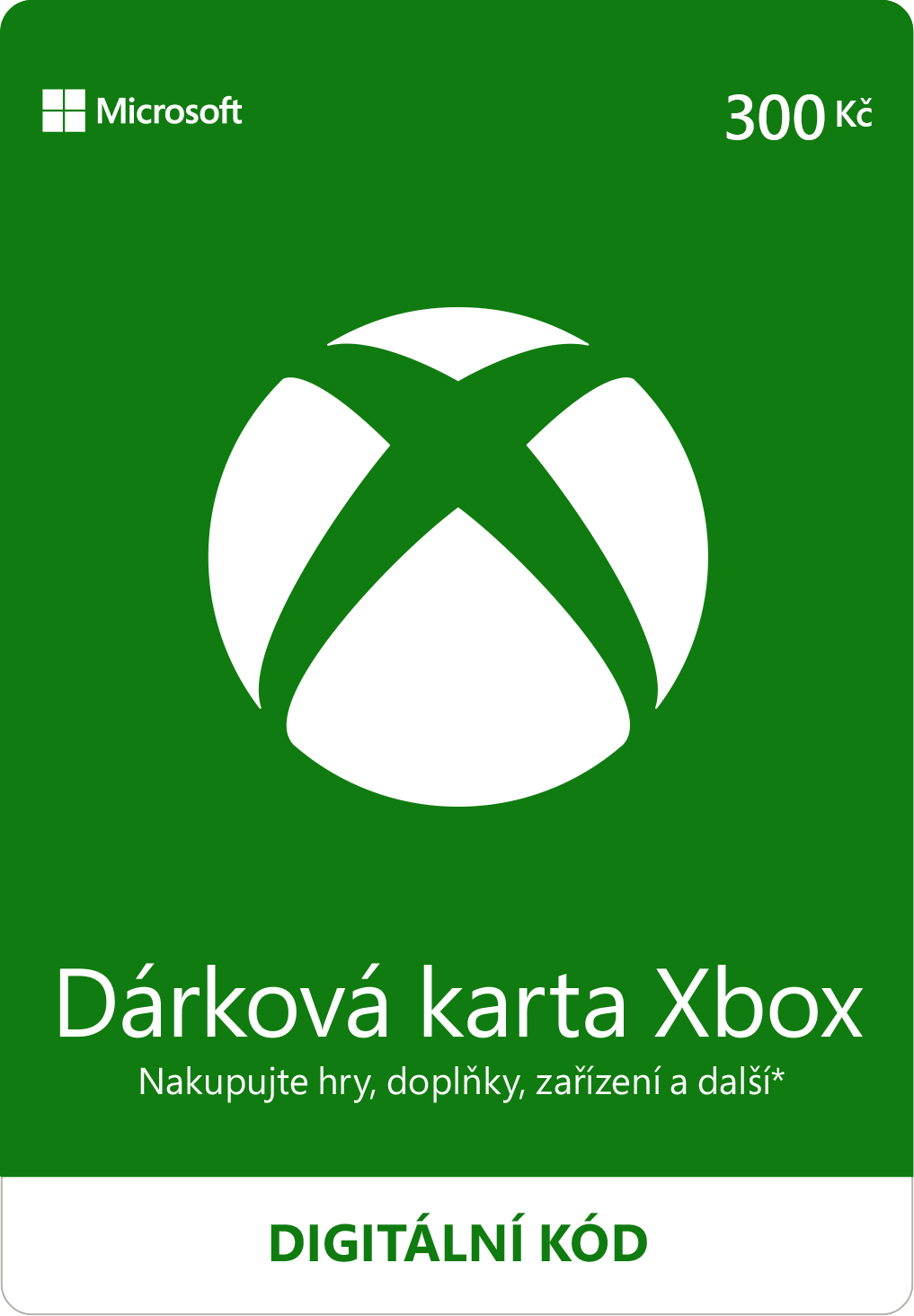 ESD XBOX - Dárková karta Xbox 300 Kč