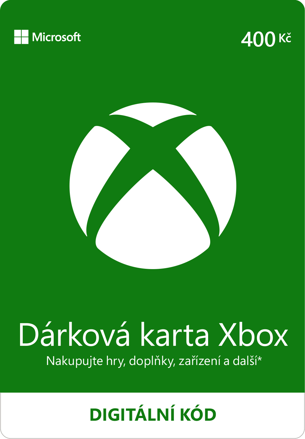 ESD XBOX - Dárková karta Xbox 400 Kč