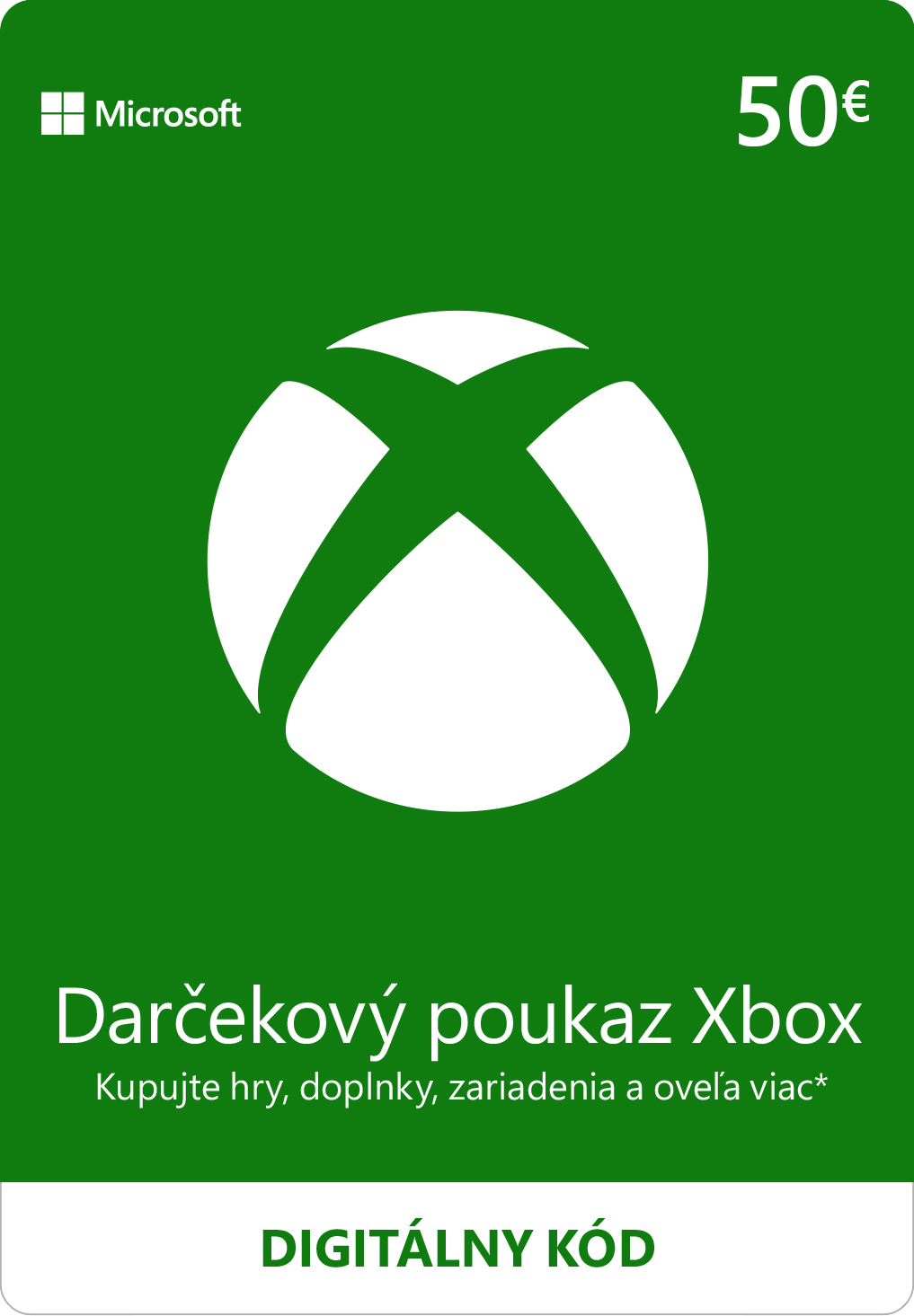ESD XBOX - Dárková karta Xbox 50 EUR