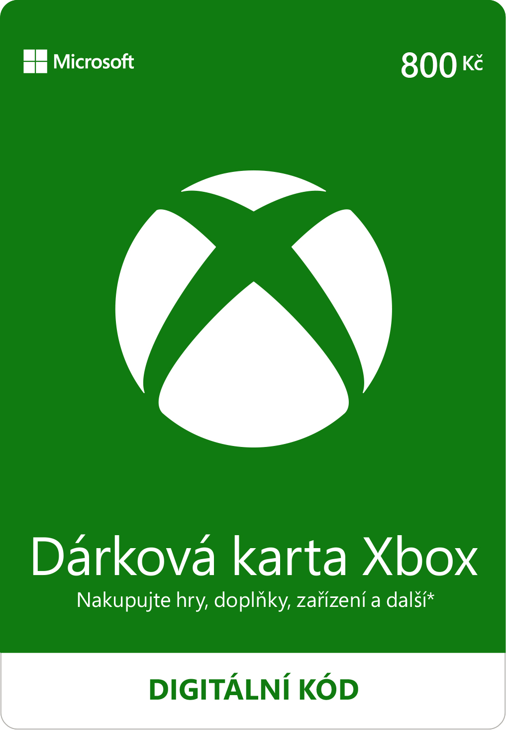 ESD XBOX - Dárková karta Xbox 800 Kč