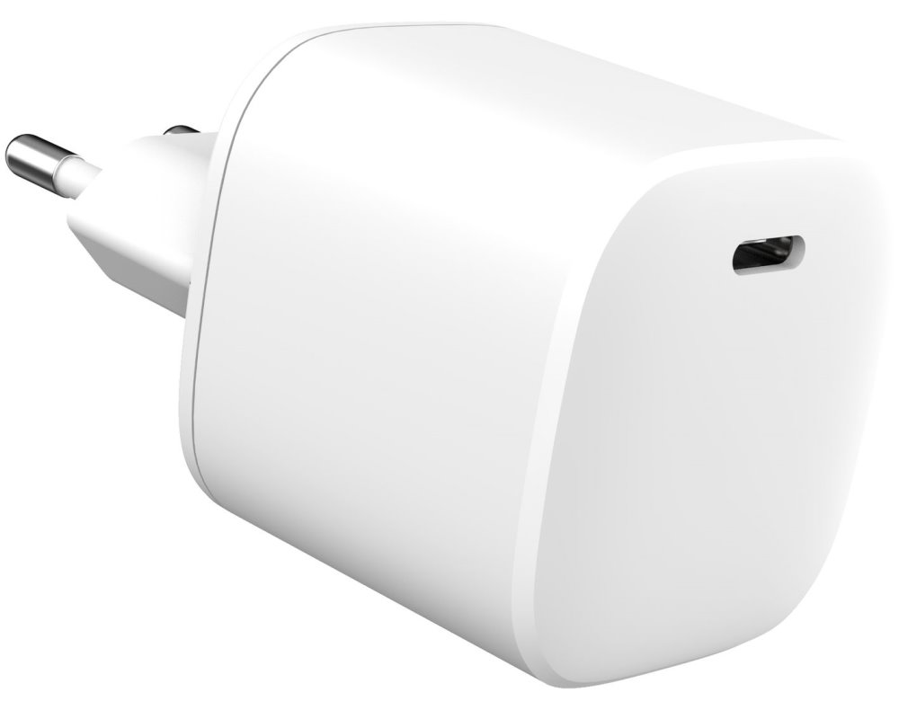 eSTUFF Home Charger EU PD45W GaN PD3.0/QC3.0/QC2.0/Apple2.4A/B, C1.2). PPS 45W. White. ES635045