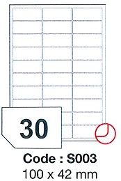etikety RAYFILM 100x42 univerzálne biele SRA3 R0100S003Q (400 list./SRA3) R0100.S003Q