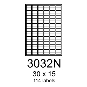 etikety RAYFILM 30x15 univerzálne biele R01003032NF (1.000 list./A4) R0100.3032NF