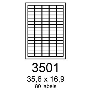 etikety RAYFILM 35,6x16,9 univerzálne zelené R01203501F (1.000 list./A4) R0120.3501F