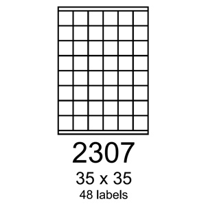etikety RAYFILM 35x35 univerzálne zelené R01202307A (100 list./A4) R0120.2307A