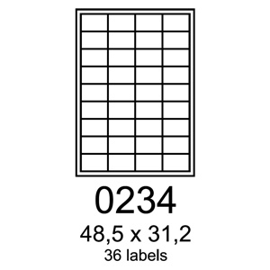 etikety RAYFILM 48,5x31,2 univerzálne zelené R01200234A (100 list./A4) R0120.0234A