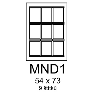 etikety RAYFILM 54x73 MND1 univerzálne biele R0100MND1F R0100.MND1F