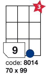 etikety RAYFILM 70x99 univerzálne biele R01008014F (1.000 list./A4) R0100.8014F