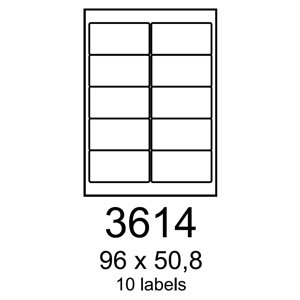 etikety RAYFILM 96x50,8 lesklé transparentné samolepiace laser R04003614F (1.000 list./A4) R0400.3614F