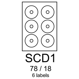 etikety RAYFILM SCD1 78/18 vysokolesklé biele laser R0119SCD1A (100 list./A4) R0119.SCD1A