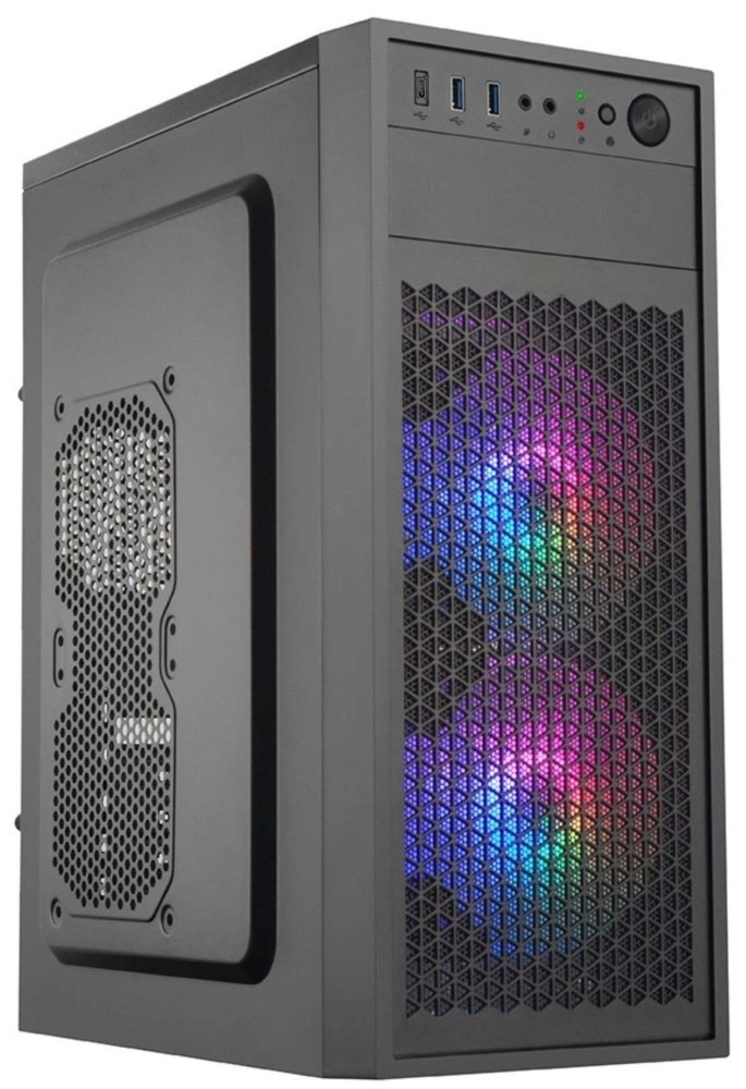 EUROCASE MidT ML N6-530B ARGB / bez zdroje / 2x USB 3.0 / USB-C / černá ML N6-530B ARGB USB-C
