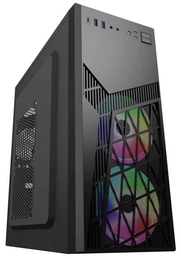 EUROCASE MidT ML N6-560B ARGB / bez zdroje / 2x USB 3.0 / USB-C / černá ML N6-560B ARGB USB-C