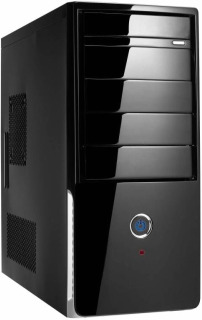 Eurocase ML N800, 2xUSB, audio, čierna lesklá, bez zdroja