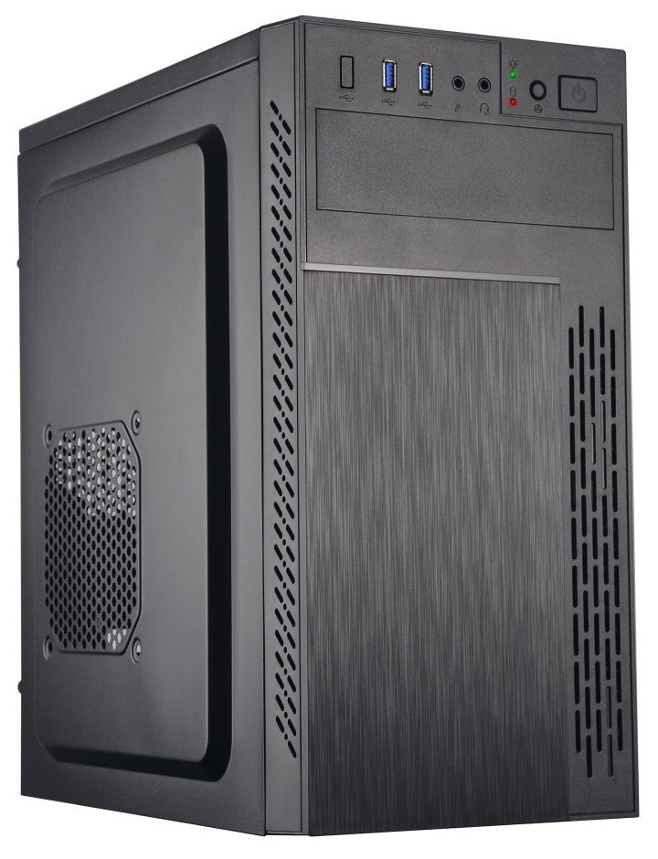 EUROCASE skříň ML M6-505B, Midi Tower, 2x USB 3.0, 2x audio, bez zdroje P001049859505