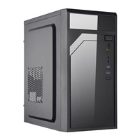 EUROCASE skříň ML M6-590B, Mini Tower, 1xUSB-C, 2x USB 3.0, 2x audio, černá P001050859591