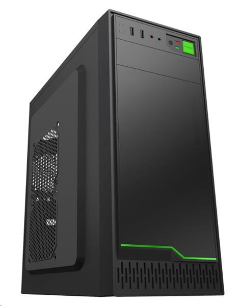 EUROCASE skříň ML N6-500B, Midi Tower, 2x USB 3.0, 2x audio, bez zdroje