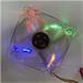 EUROCASE ventilátor 80mm, 12V/0,15A, prosvětlený RGB (3-pin)