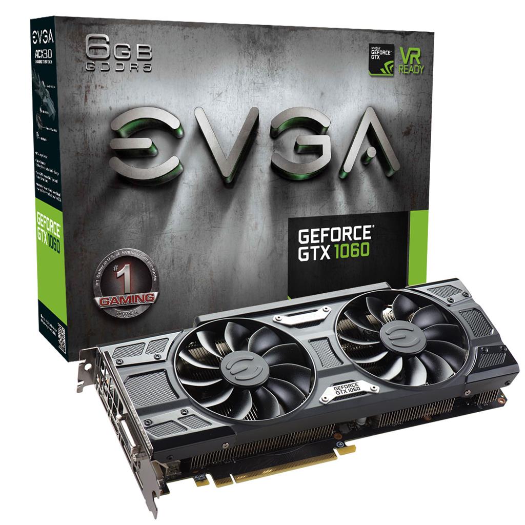 EVGA GeForce GTX 1060 GAMING / PCI-E / 6144MB GDDR5 / 3x DP / HDMI / DVI 06G-P4-6262-KR