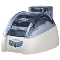 Evolis Tattoo2 RW, single sided, 12 dots/mm (300 dpi), USB, Ethernet, MSR TTR201BBH-M