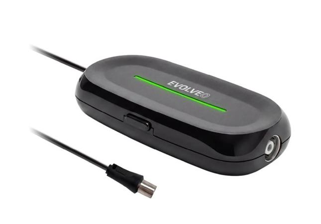 EVOLVEO Amp 2, chytrý antenní zesilovač FM/DAB+/DVB-T2, filtr LTE/4G/5G AMP2