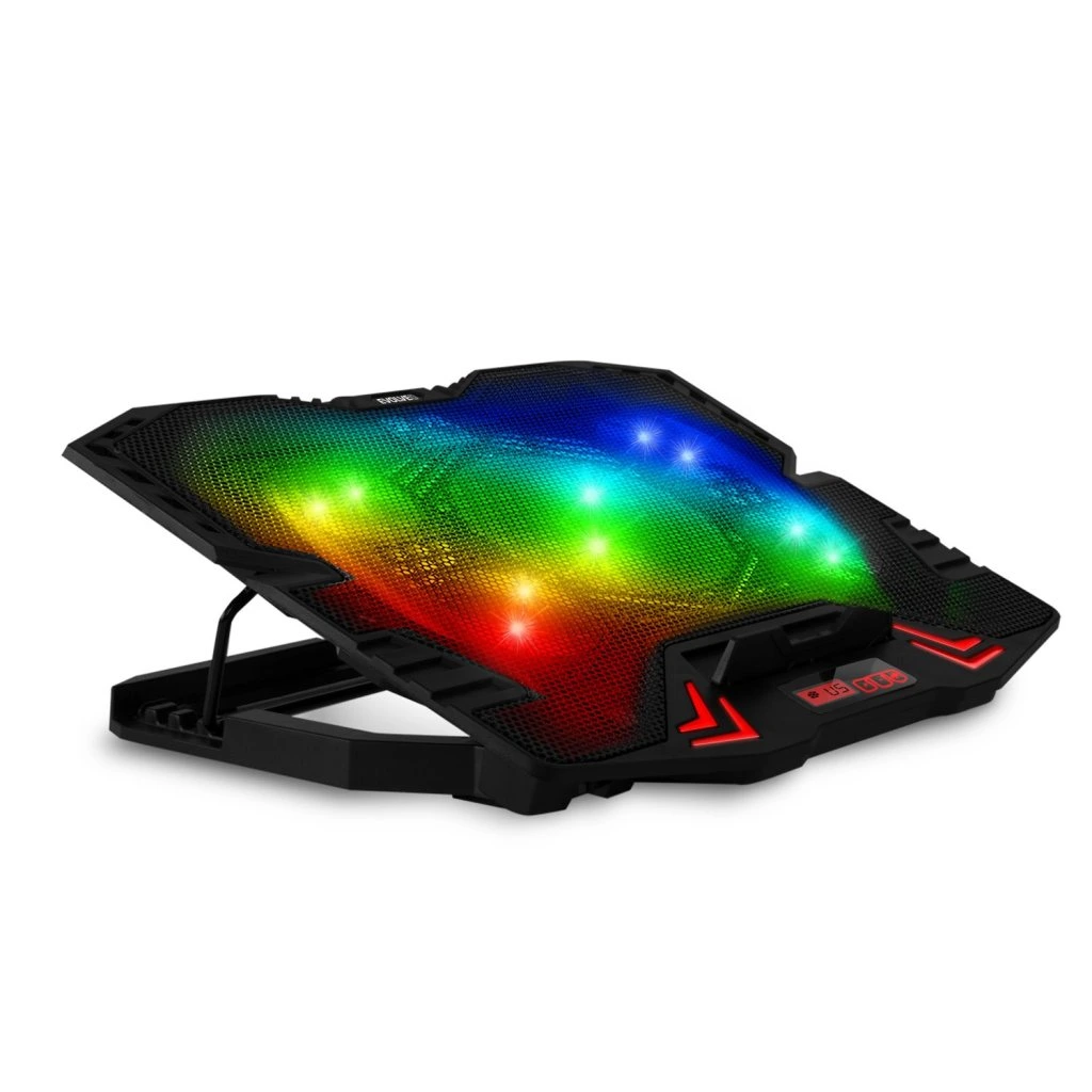 EVOLVEO Ania 5RGB, chladicí podložka pro notebook, 5x ventilátor, RGB podsvícení ANIA5RGB