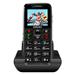 EVOLVEO EasyPhone, mobilní telefon pro seniory s nabíjecím stojánkem, černá EP-501-BK