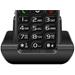 EVOLVEO EasyPhone, mobilní telefon pro seniory s nabíjecím stojánkem, černá EP-501-BK
