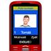 EVOLVEO EasyPhone XO, mobilní telefon pro seniory s nabíjecím stojánkem (červená barva) EP-630-XOR