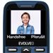 EVOLVEO EasyPhone XR, telefon pro seniory s nabíjecím stojánkem, 2,3" 320 x 240/1xSIM/0,3Mpx/microSDHC/1000 EP-601-XR-BL