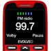 EVOLVEO EasyPhone XR, telefon pro seniory s nabíjecím stojánkem, 2,3" 320 x 240/1xSIM/0,3Mpx/microSDHC/1000 EP-601-XR-RD