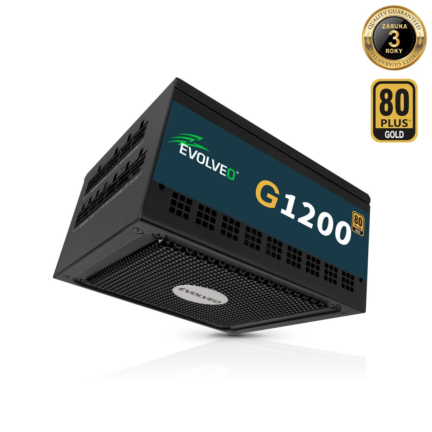 EVOLVEO G1200, 1200W/ ATX 3.1/ 80+ GOLD/ Modular CZE G1200-BK