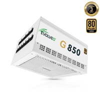 EVOLVEO G850 zdroj 850W, 80+ GOLD, ATX 3.1, aPFC, 140 mm ventilátor, záruka 3 roky, bílý G850-WH
