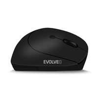 EVOLVEO LadyErgo, tichá vertikální ergonomická myš, 2.4GHz, černá