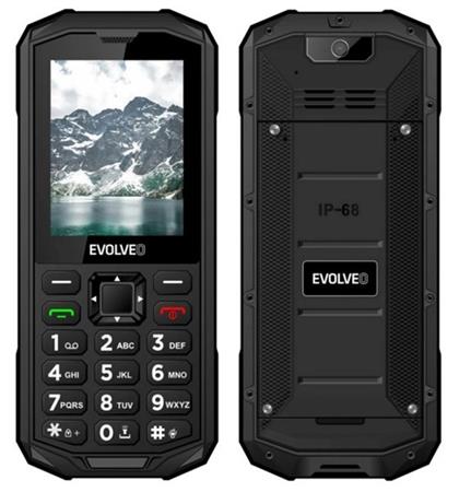 EVOLVEO StrongPhone X5, vodotěsný odolný Dual SIM telefon, černo-šedá SGP-X5-GY