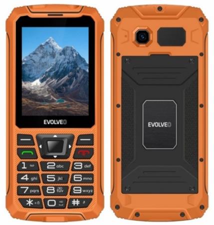 EVOLVEO StrongPhone Z6, vodotěsný odolný Dual SIM telefon, oranžová SGP-Z6-OR