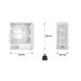 EVOLVEO Xenon, skříň ATX, 4x ARGB ventilátor 120mm, přední panel airflow mesh, bílá XENON-WH-4