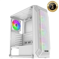 EVOLVEO Xenon, skříň ATX, 4x ARGB ventilátor 120mm, přední panel airflow mesh, bílá XENON-WH-4