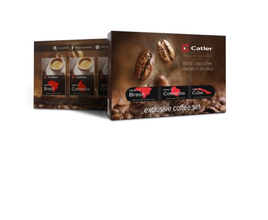 EXCLUSIVE COFFEE SET 3x125 g CATLER 8588004985841