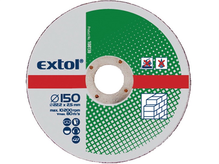 EXTOL 108120 kotouče řezné na kámen, 5 8595126904629