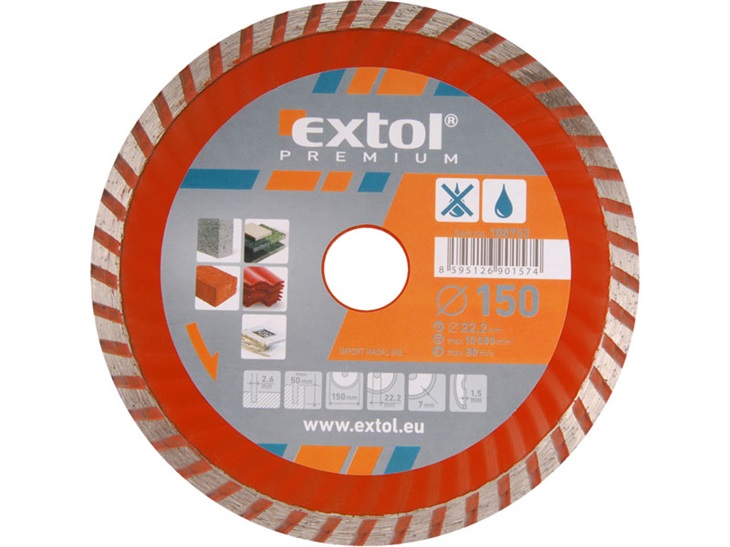 EXTOL 108751 kotouč dia. řez. turbo 8595126901550