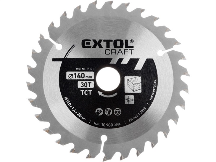 EXTOL 19110 kotouč pil. s SK plátky 8595126974837